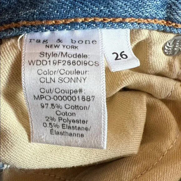 rag & bone New York Maya High-Rise Ankle Straight Jeans
Size 26 - Picture 5 of 6